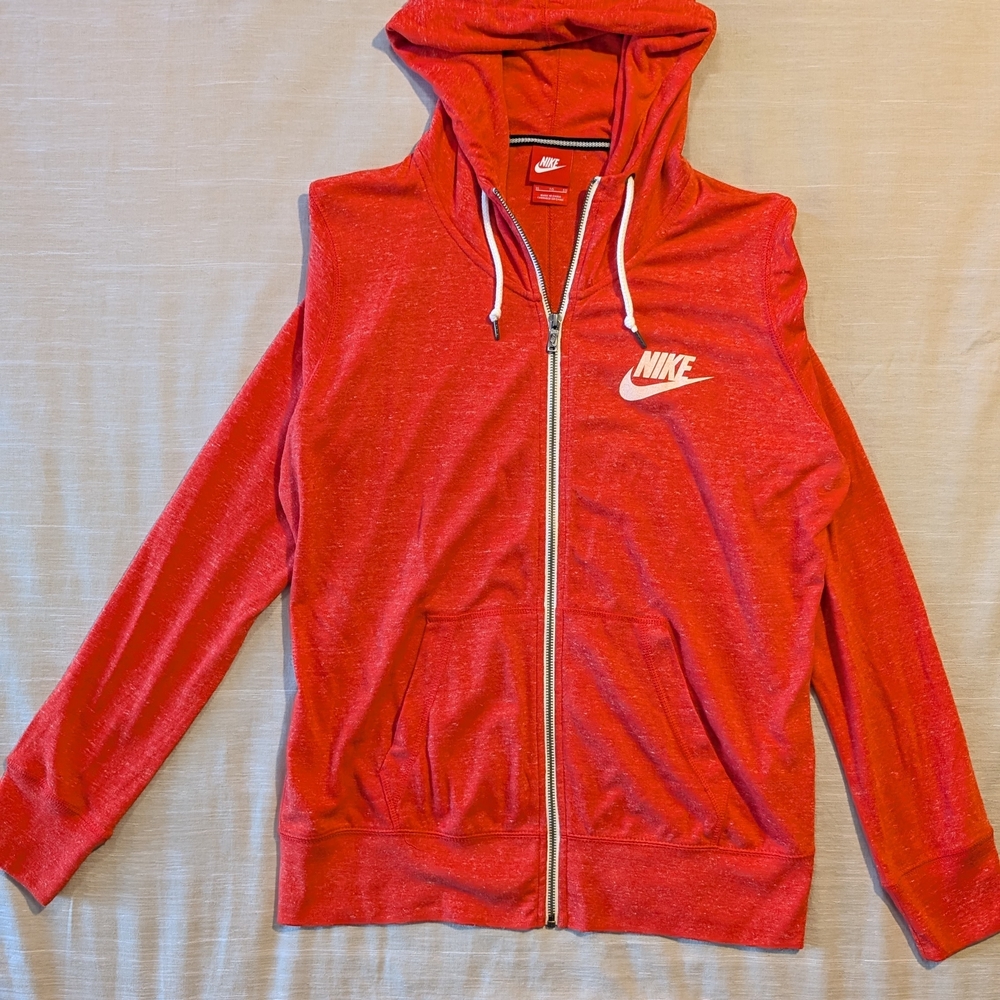 Nike Red Full-Zip Hoodie